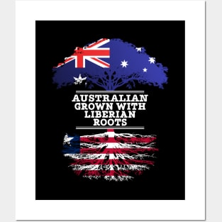 Australian Grown With Liberian Roots - Gift for Liberian With Roots From Liberia Posters and Art